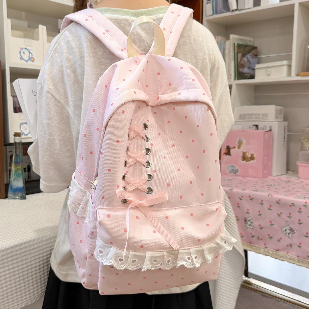 Stylish Lace-Up Backpack Kalsten