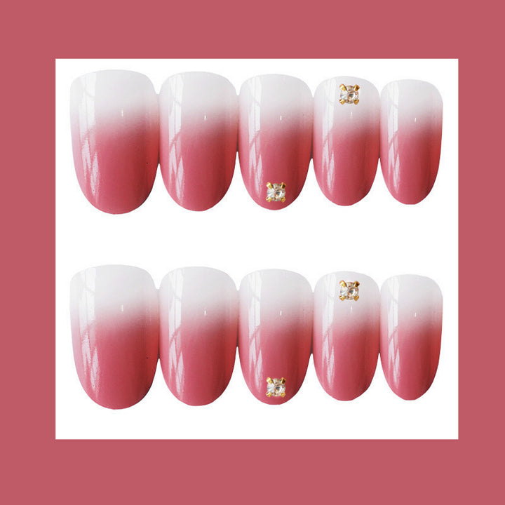 Elegant Ombre Press-On Nail Art Set