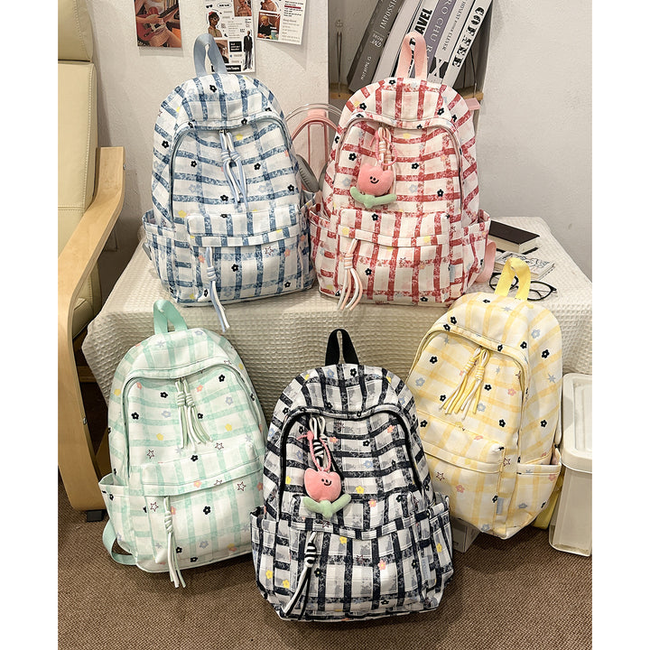 Stylish Checkerboard Print Backpack Kalsten