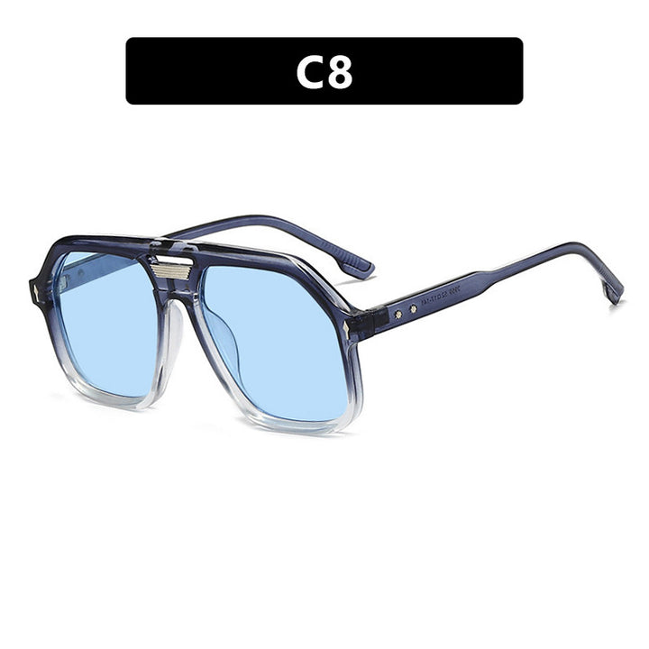 Women's oversized sunglasses with polygonal frame and UV protection Kalsten