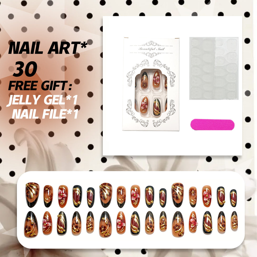 Luxury Press-On Nail Art Set