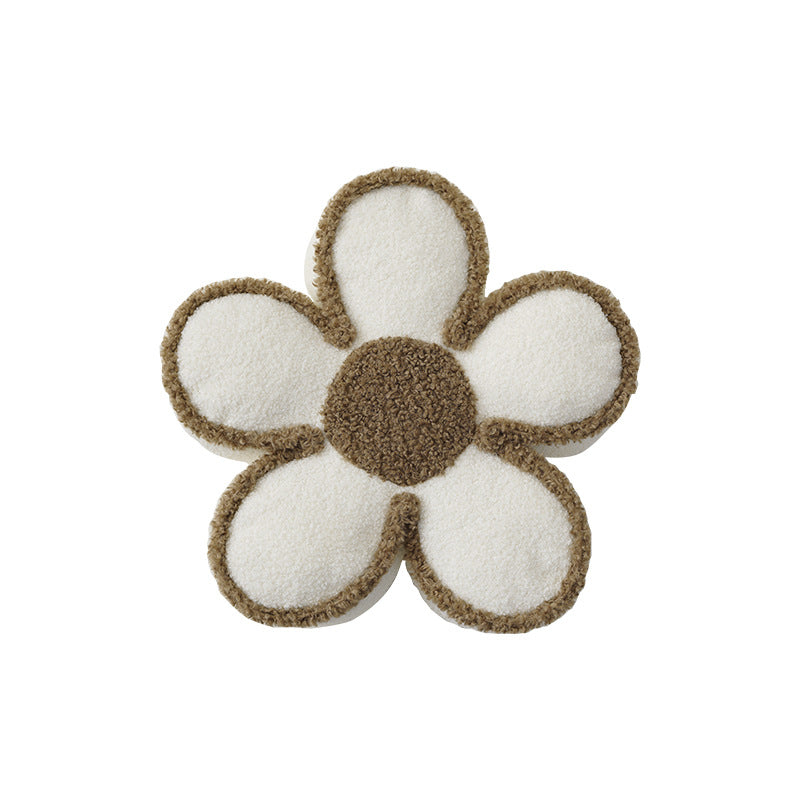 Flower-shaped short-pile bath mat made of soft tufting with non-slip backing Kalsten