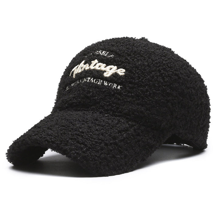 Women's Vintage-Inspired Plush Baseball Cap Kalsten