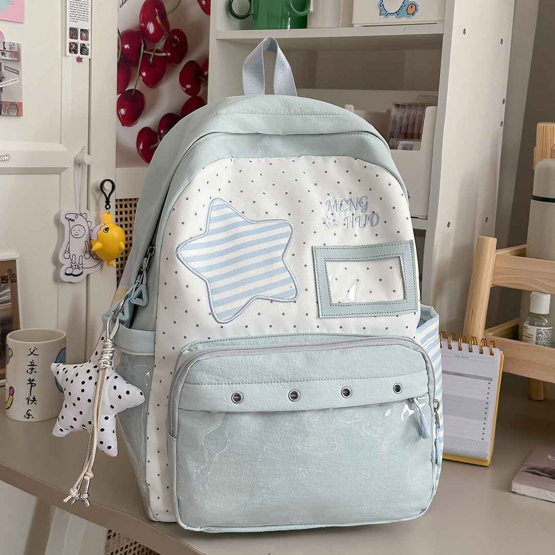 Trendy Star-Embellished Backpack Kalsten