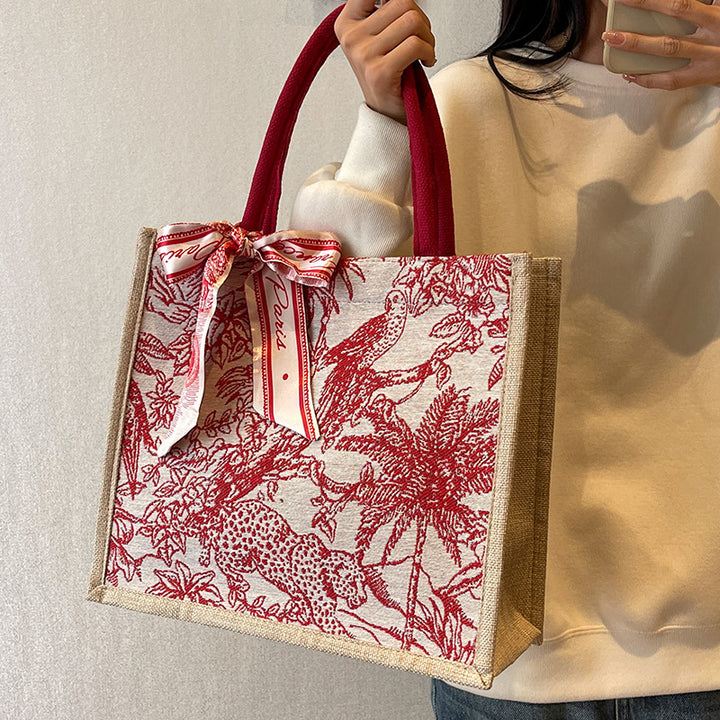 Artistic Patterned Canvas Tote Bag