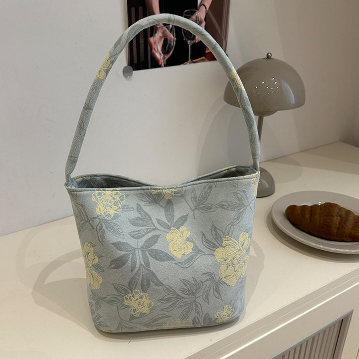 Embroidered Floral Shoulder Bag
