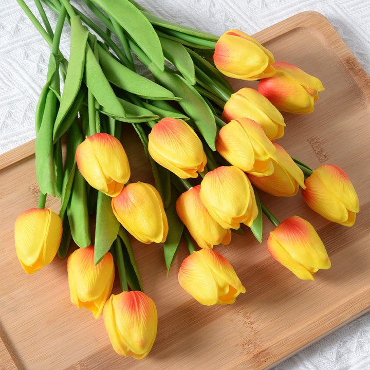Realistic Artificial Tulip Bouquet