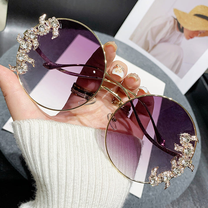 Ladies Glamorous Sunglasses with Sparkling Rhinestone Details Kalsten