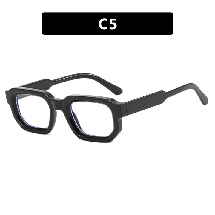 Women's fashionable rectangular sunglasses in a trendy design with clear accents Kalsten