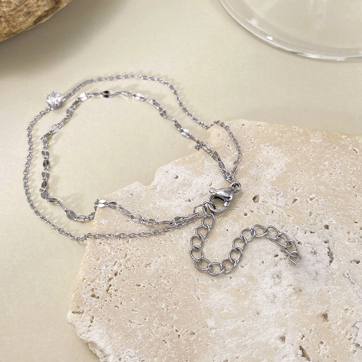Dazzling Double Strand Anklet Kalsten