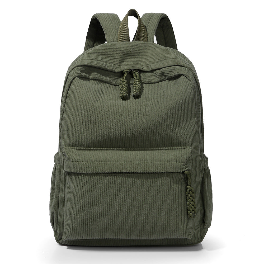 Casual Corduroy Backpack Kalsten