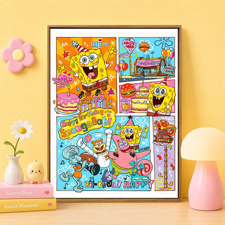 Cartoon Character Themed Wall Art Print Kalsten