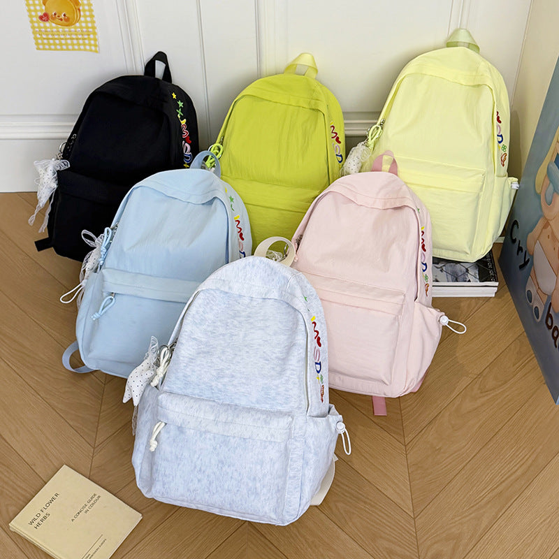 Decorative Character-Embellished Casual Backpack Kalsten