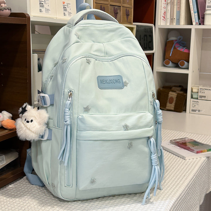 Decorative Star-Embellished Backpack Kalsten