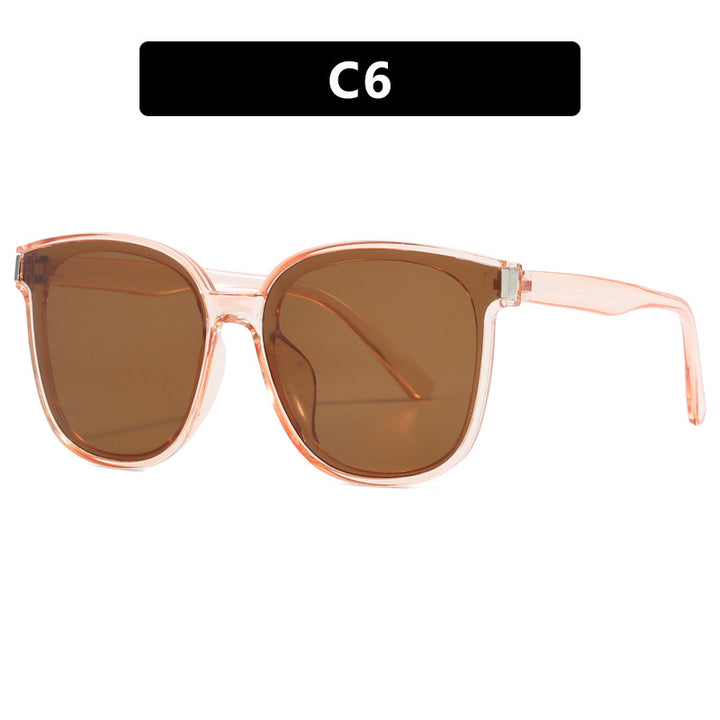 Women's stylish sunglasses with high-quality, transparent plastic frame Kalsten
