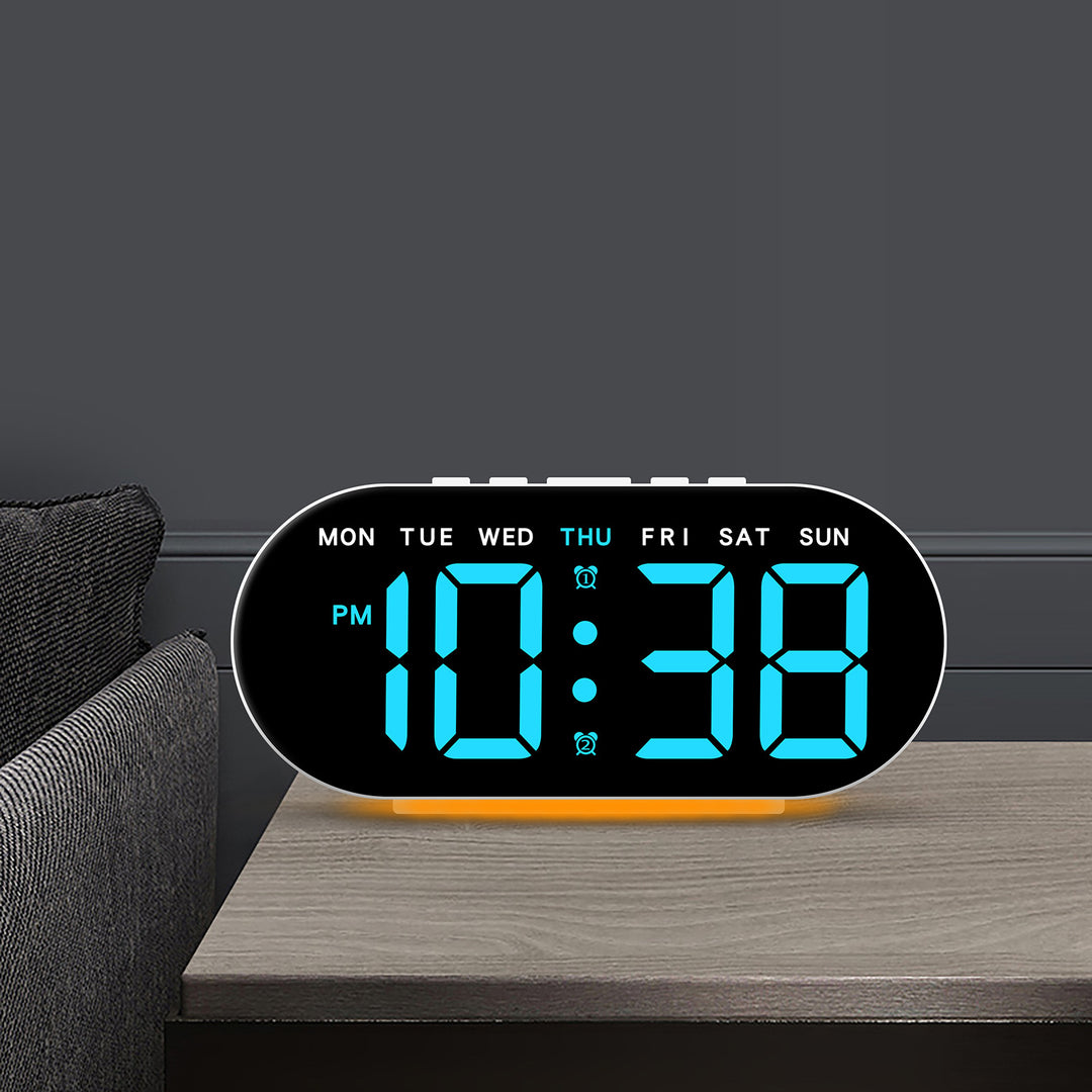 Digital Alarm Clock with Large LED Display and Temperature Display Kalsten