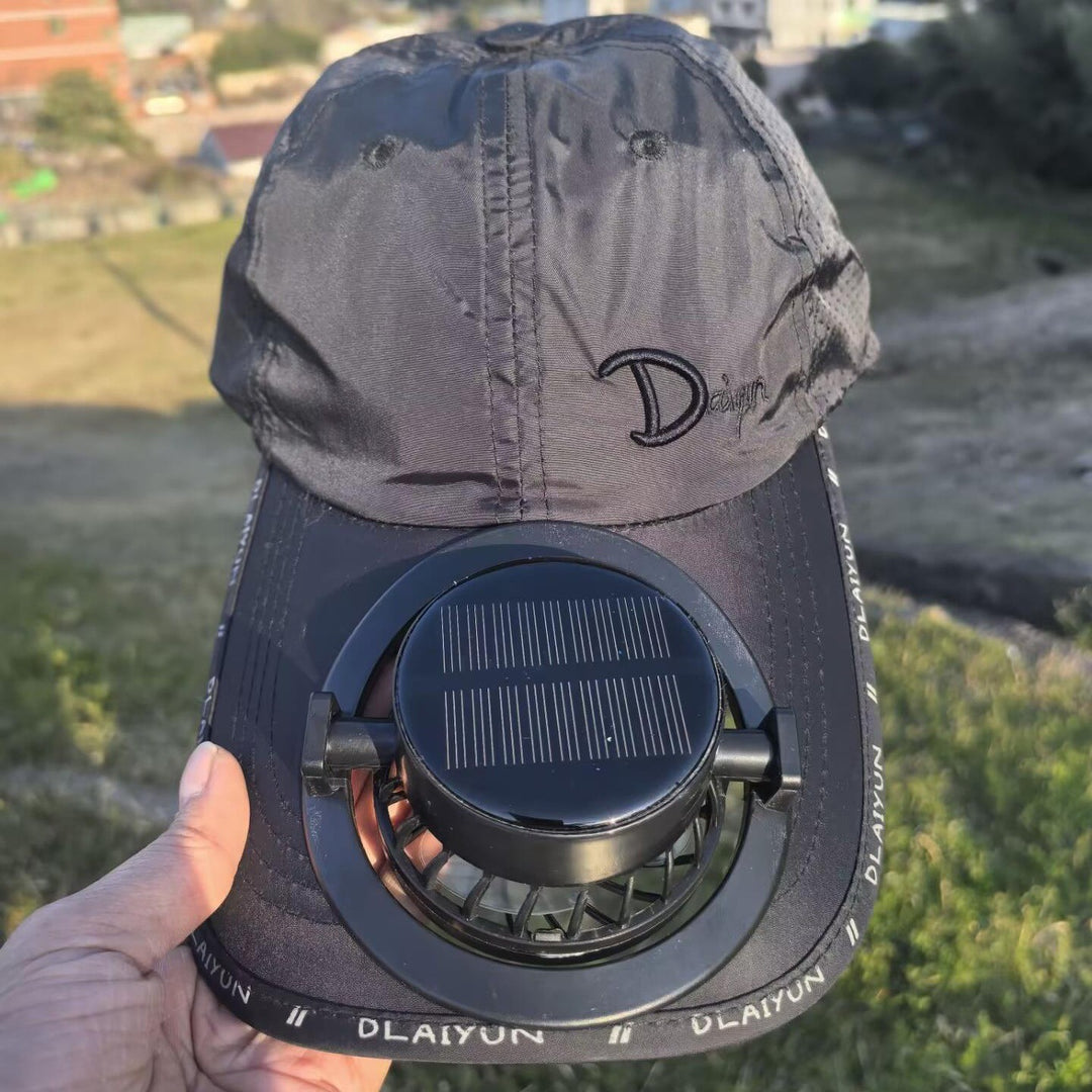 Sporty baseball cap with detachable solar fan Kalsten