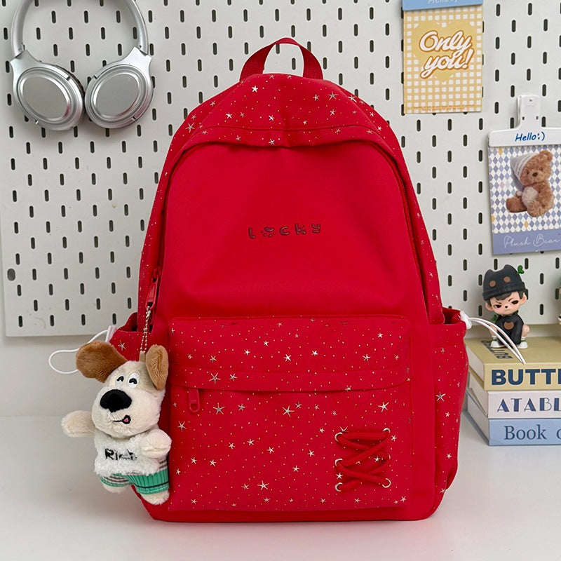 Stylish Star-Printed School Backpack Kalsten 1791205171