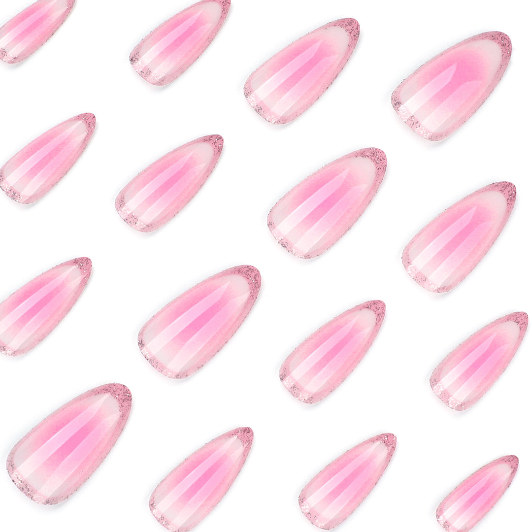 Artful Acrylic Nails with Gentle Ombre Design Kalsten