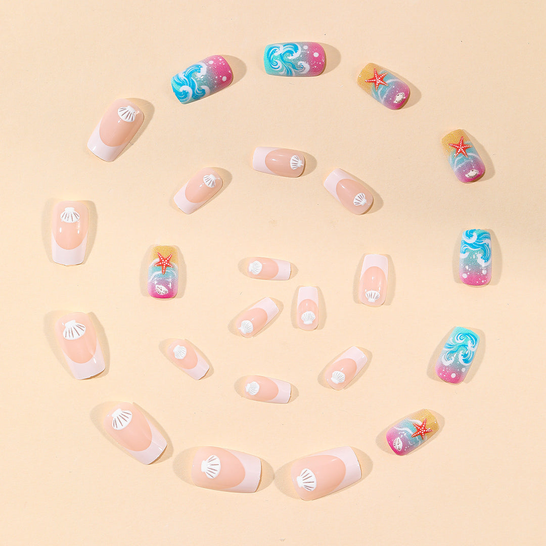 Beach-Inspired 3D Nail Art Set Kalsten