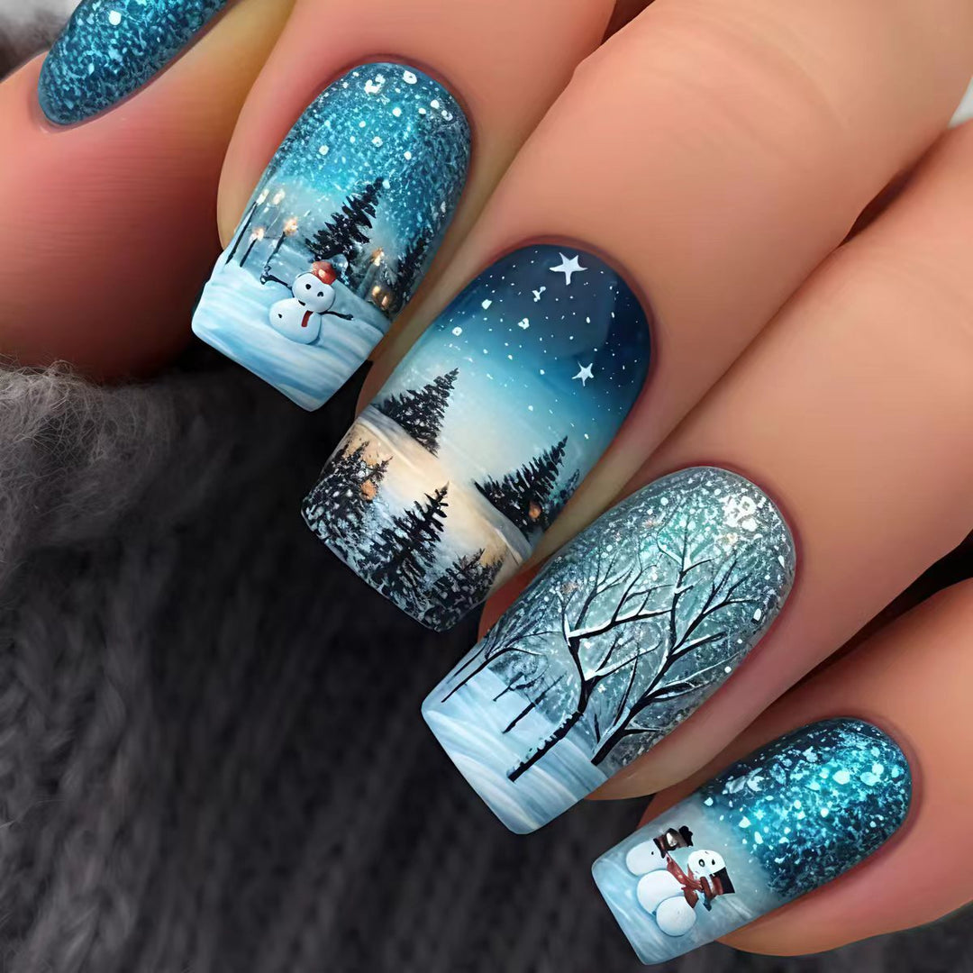 Winter Wonderland Themed Nail Art Kalsten 1788155599