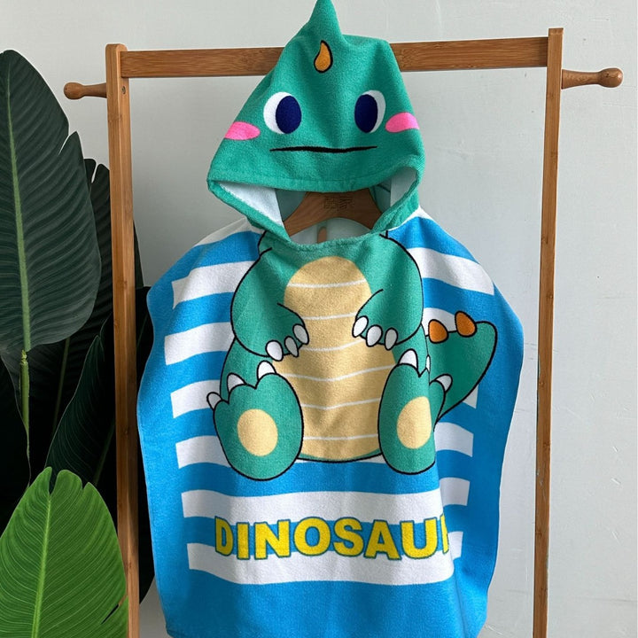 Kids' Shark-Themed Hooded Towel Poncho Kalsten
