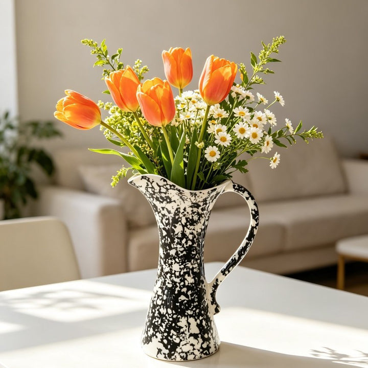 Decorative Floral Pitcher Kalsten