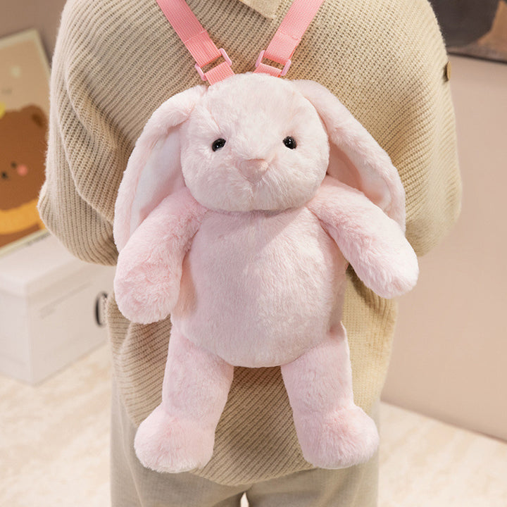 Plush Deer-Shaped Backpack with Adjustable Straps and Zippered Compartment Kalsten