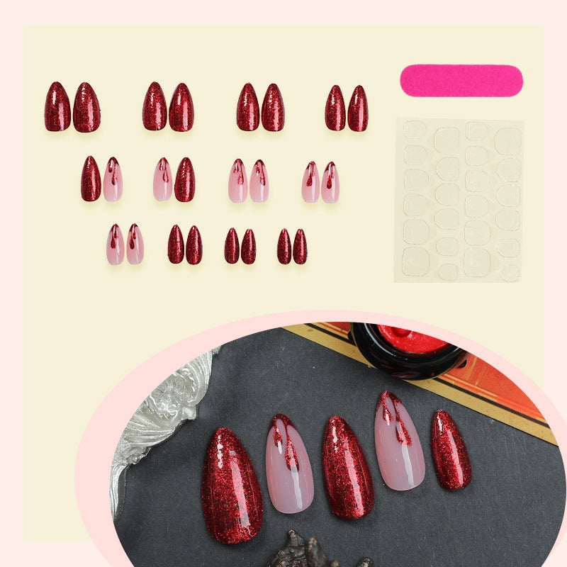 Nail art set with sparkling glitter and classic accents Kalsten