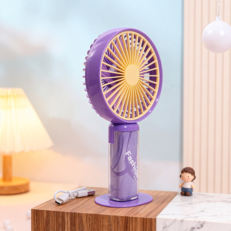 Women's Portable Mini Fan with Playful Design Kalsten