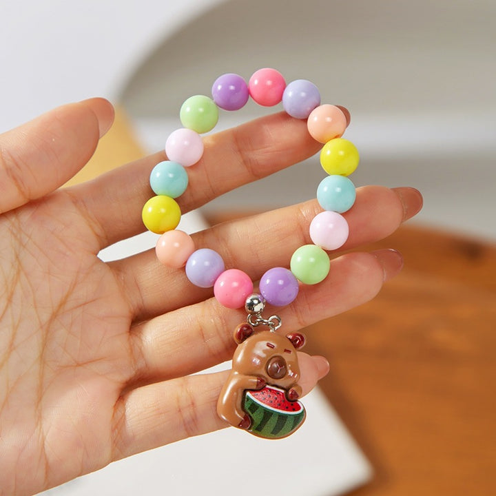 Colorful children's bracelet with crafted pendant Kalsten