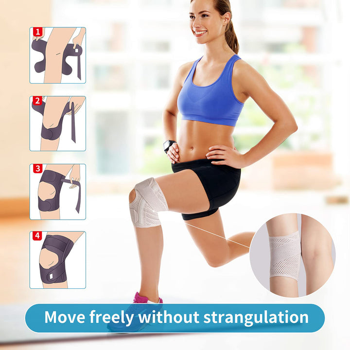 Adjustable Open Patella Knee Support Brace Kalsten