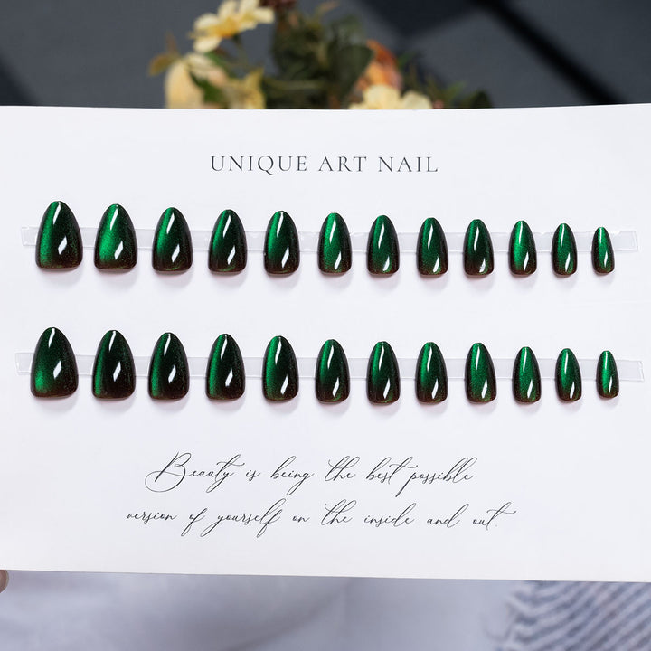 Glossy Press-On Nail Art Set