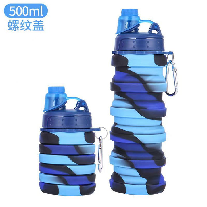 Unisex Collapsible Sports Water Bottle with Carabiner Kalsten