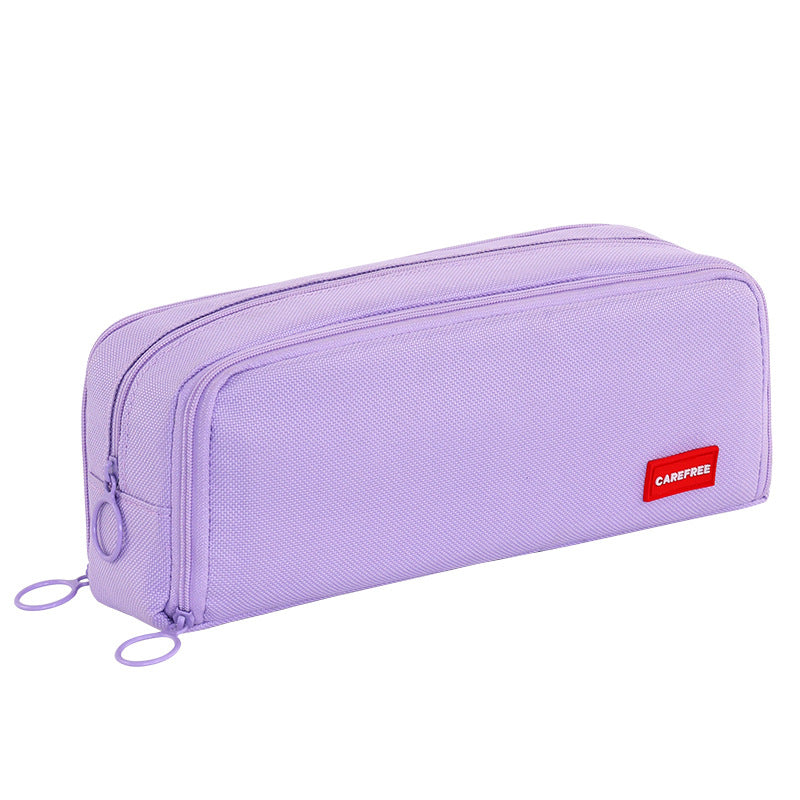 Pencil case with double zipper and variable compartment arrangement Kalsten