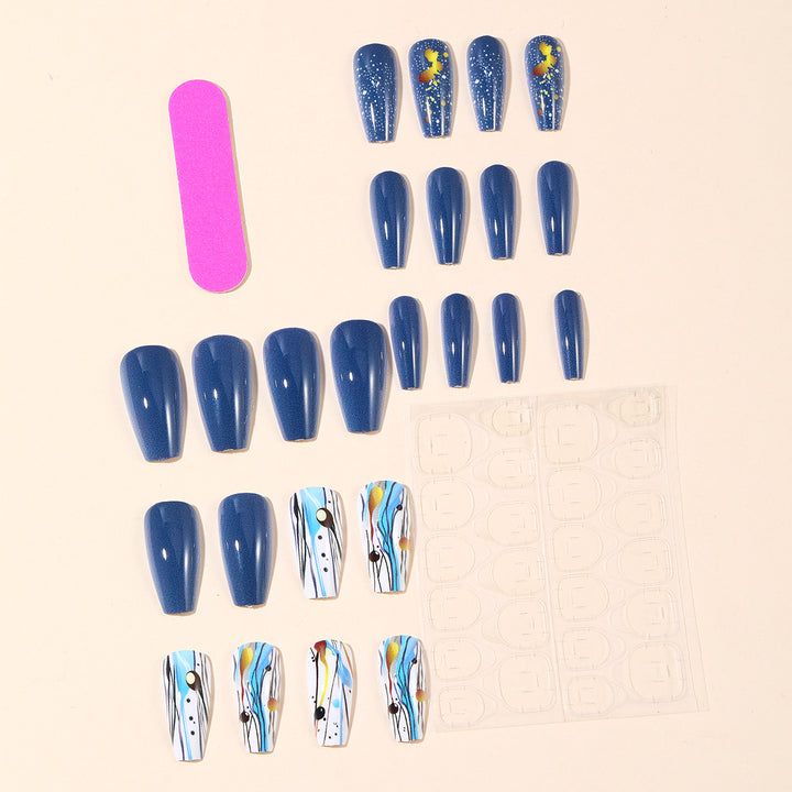 Artistic Galaxy-Inspired Nail Art Extensions Kalsten