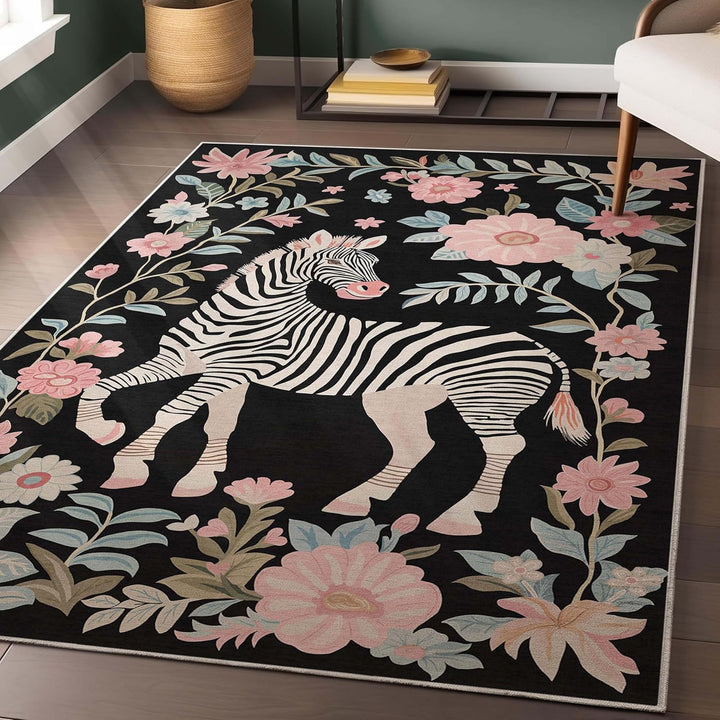 Elegant Tiger-Themed Area Rug for Home