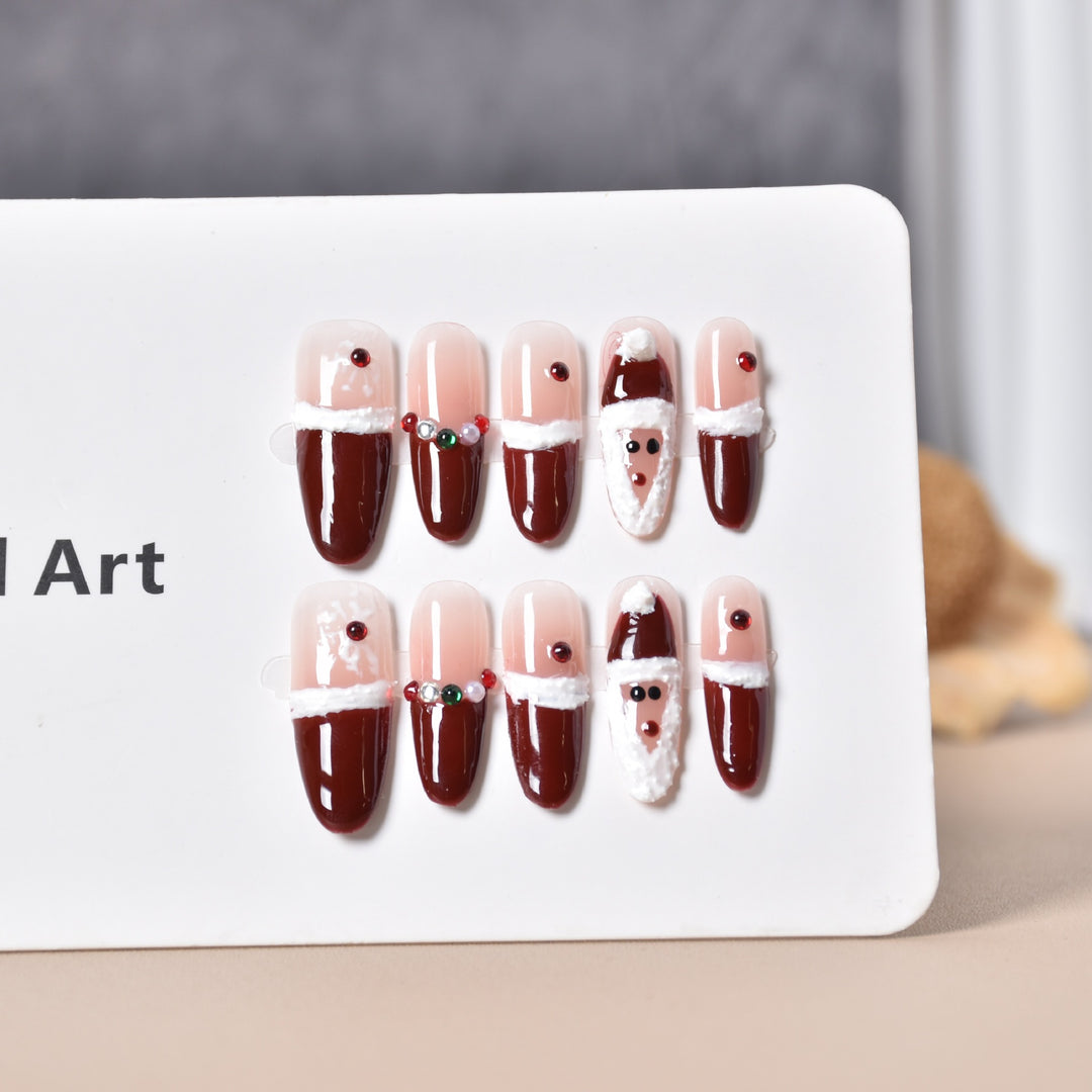 Festive Character-Themed Press-On Nail Art Kalsten