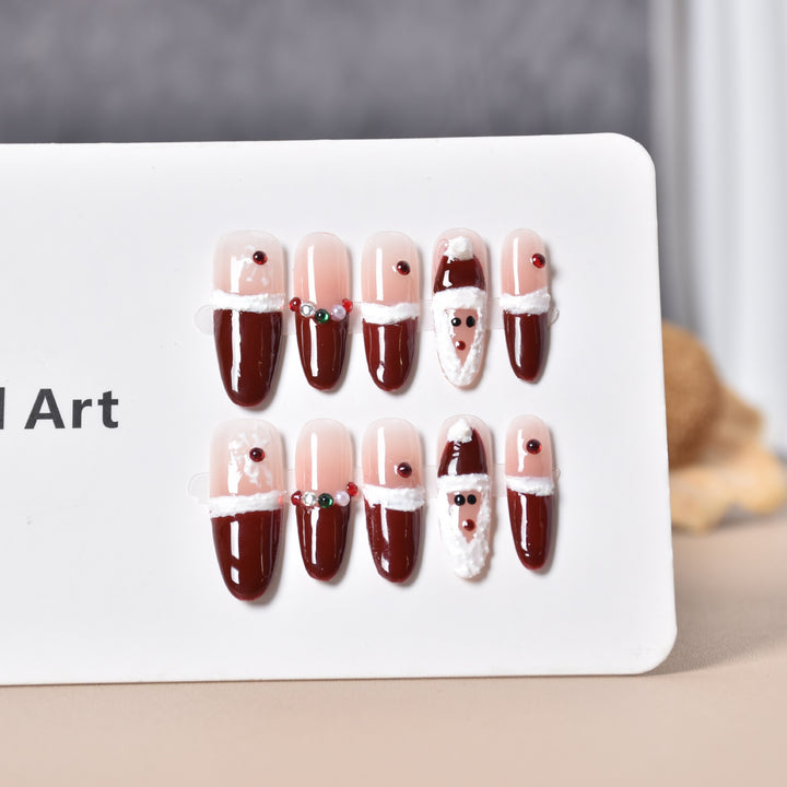 Festive Character-Themed Press-On Nail Art Kalsten