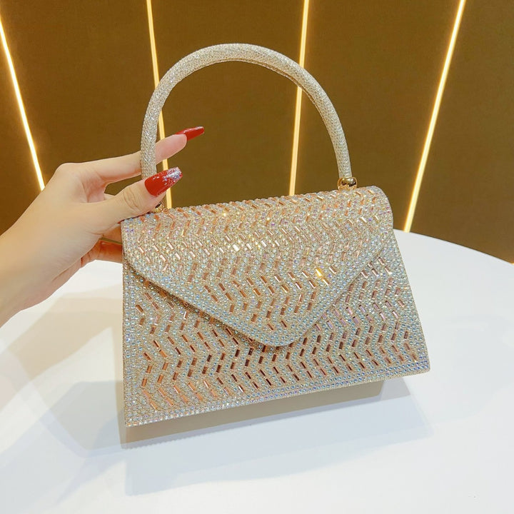Rhinestone-Embellished Evening Handbag