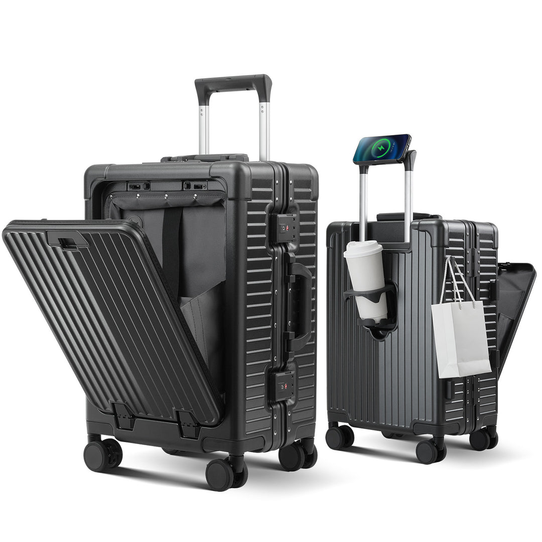 Unisex Smart Hard Shell Travel Suitcase Kalsten
