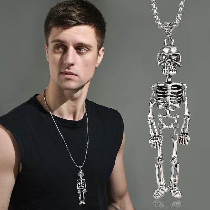 Skeleton Pendant Necklace Kalsten