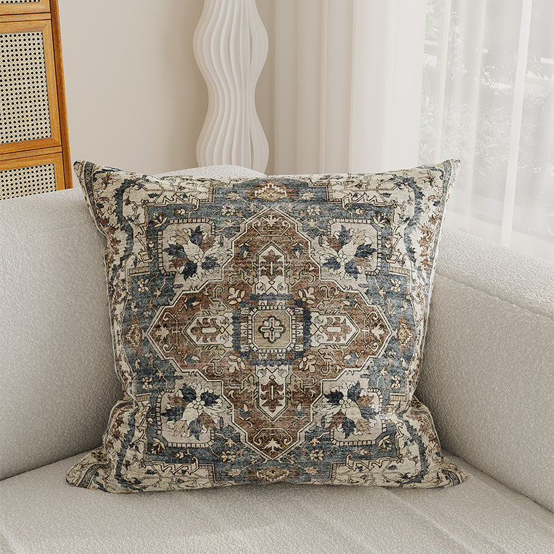 Decorative Medallion Jacquard Throw Pillow Cover