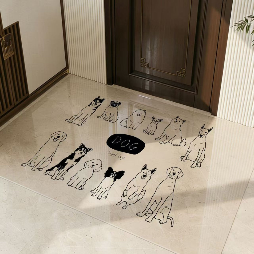 Playful Dinosaur-Themed Area Mat