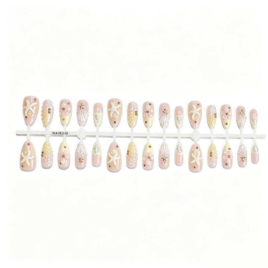 Artistic Floral Design Press-On Nails Kalsten
