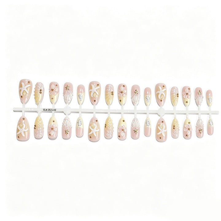 Artistic Floral Design Press-On Nails Kalsten