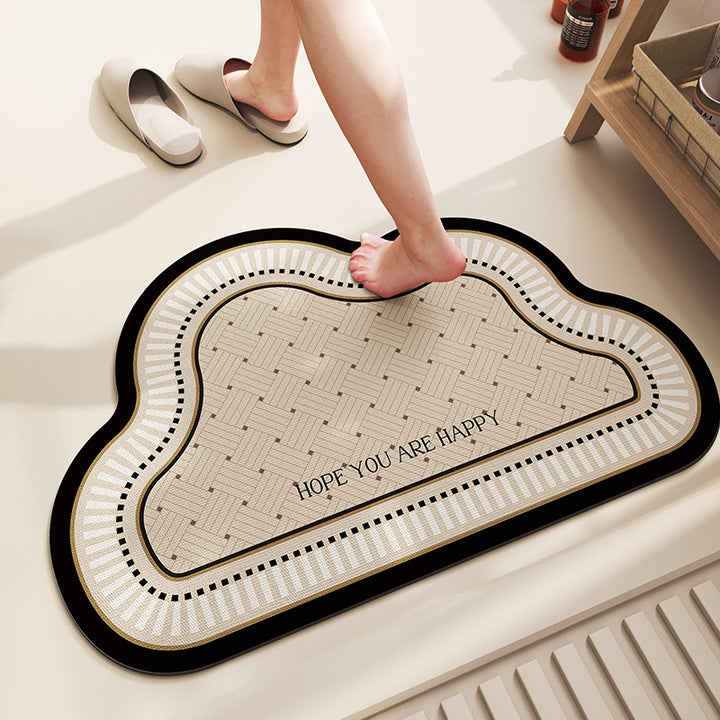Luxurious Half-Moon Entry Mat for Home Entryway