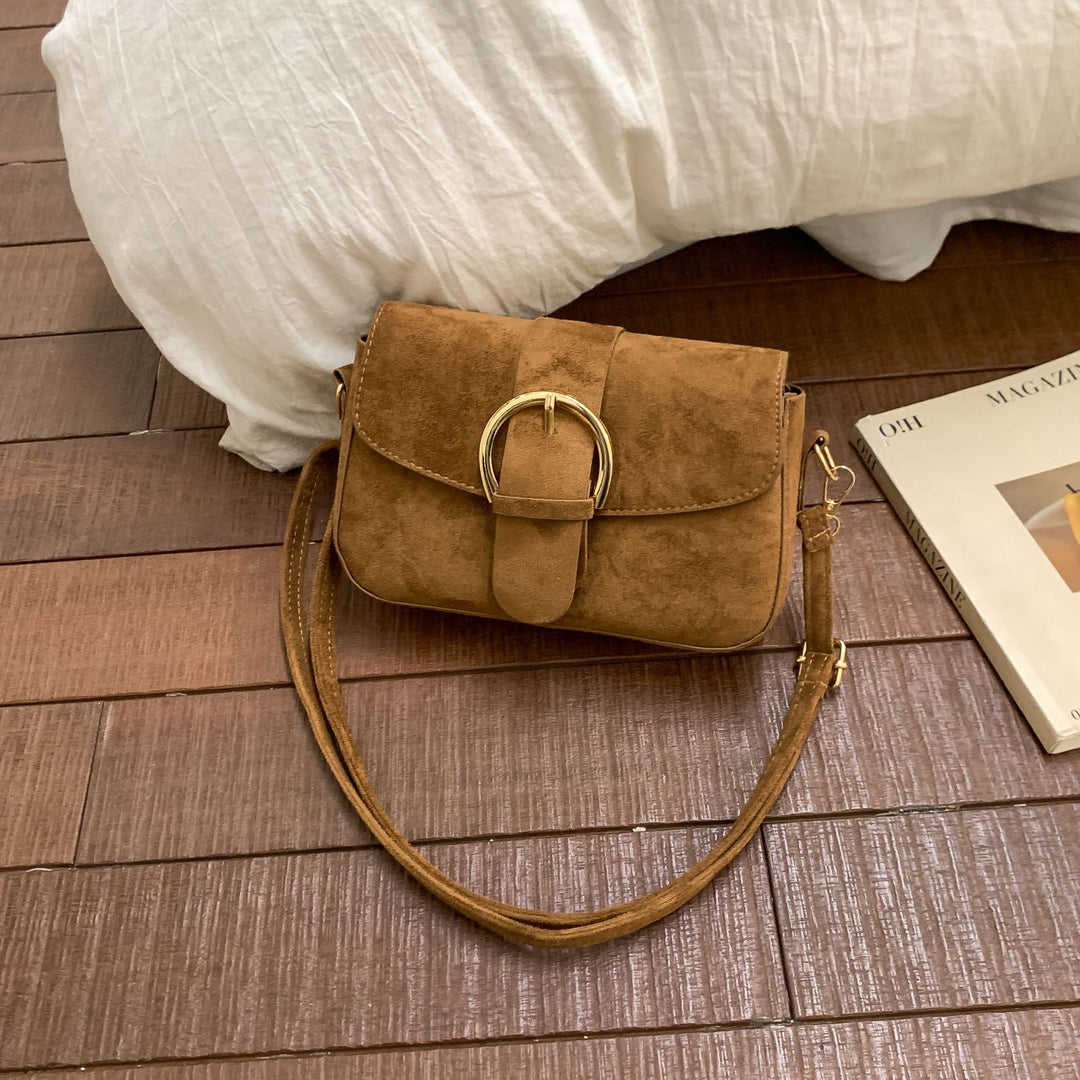 Elegant Suede Crossbody Purse