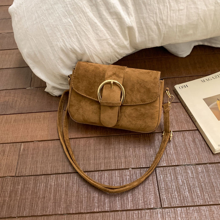 Elegant Suede Crossbody Purse