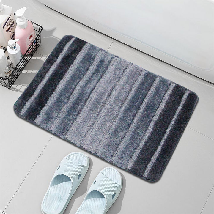 Plush Stripe Bath Mat Kalsten